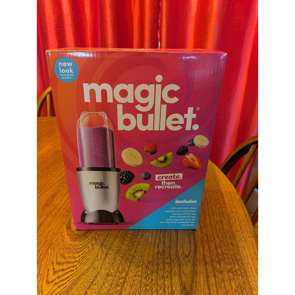 Magic Bullet Personal Blender - Silver - New In Box!